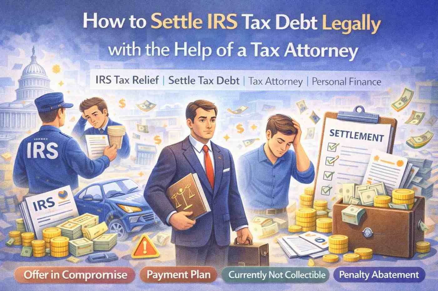 How to Settle IRS Tax Debt Legally with the Help of a Tax Attorney